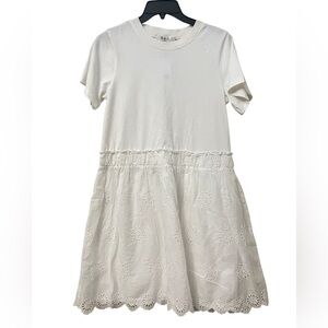 NWT Sea New York Blaine Embroidered Short Sleeve Combo Dress